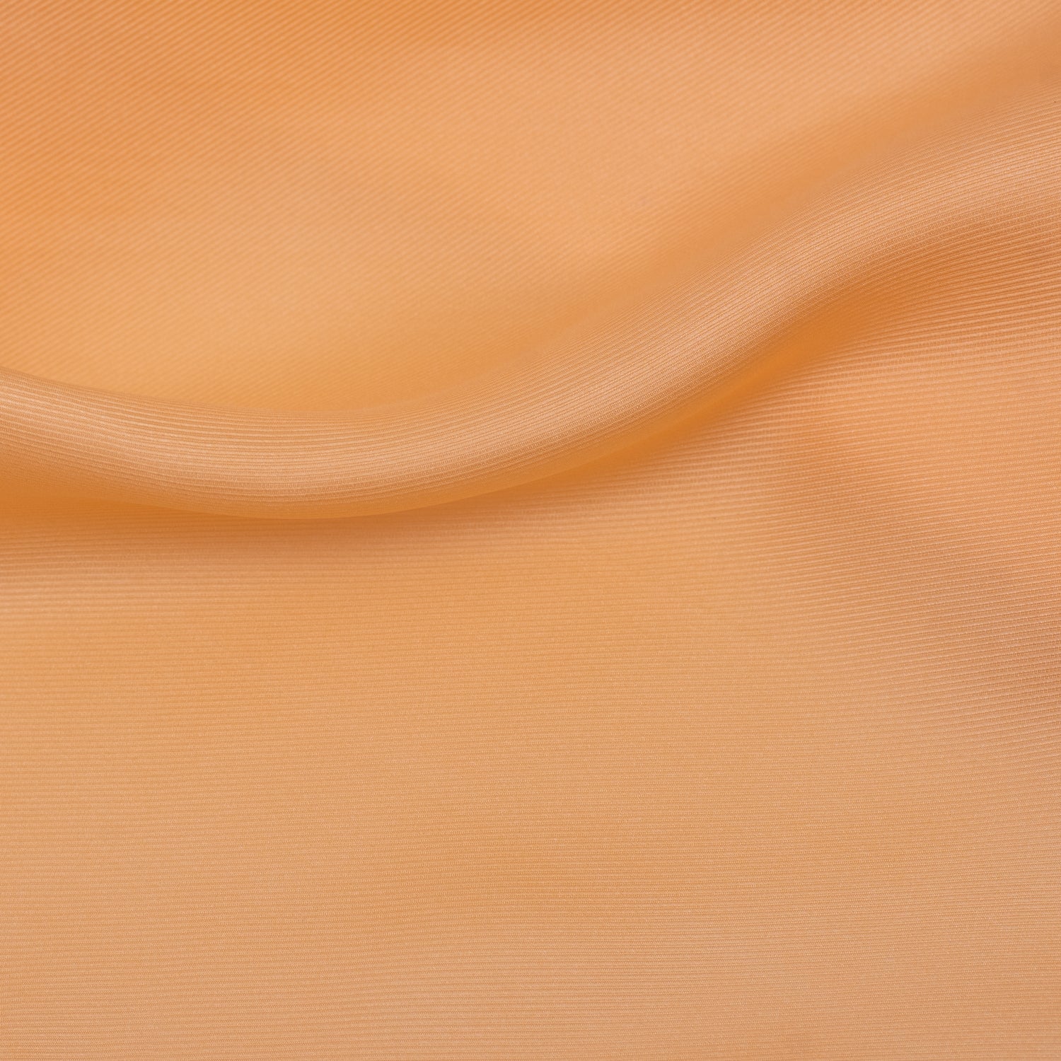 Apricot 70cm Ribbed Silk Scarf