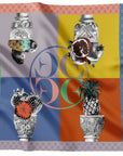Pedestal Pineapple Blue