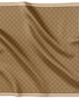 Fringed Monogram Camel
