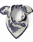 Fleur de Villes Navy and Red Double Sided