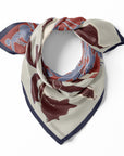 Fleur de Villes Navy and Red Double Sided