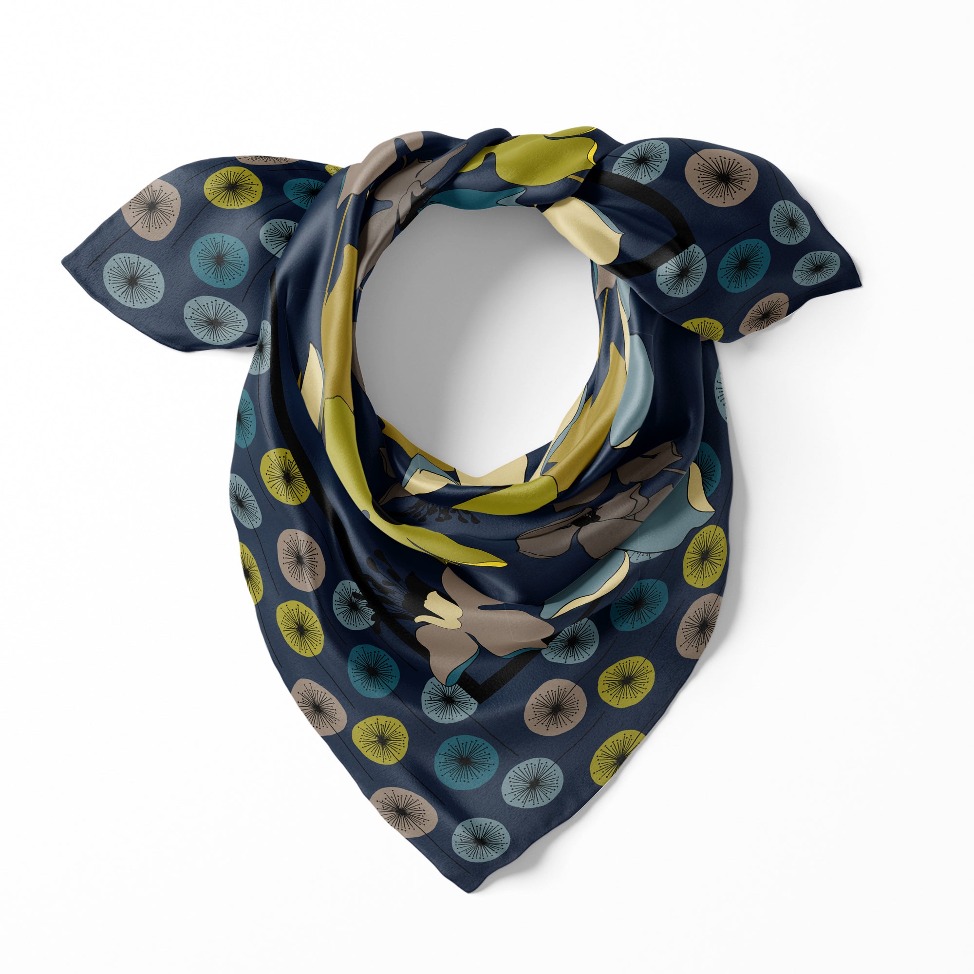 Climbing Flowerets Navy