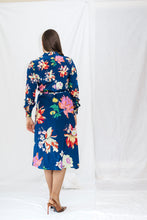 Load image into Gallery viewer, Mantero Silk Dress Navy
