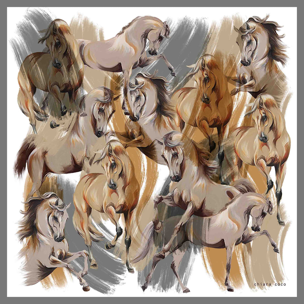 Painted Ponies White 70cm