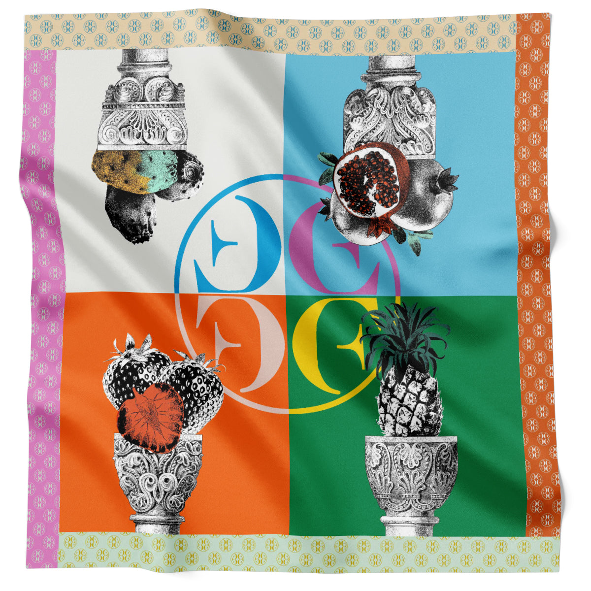 Pedestal Pineapple Orange