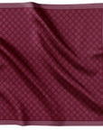 Fringed Monogram Burgundy