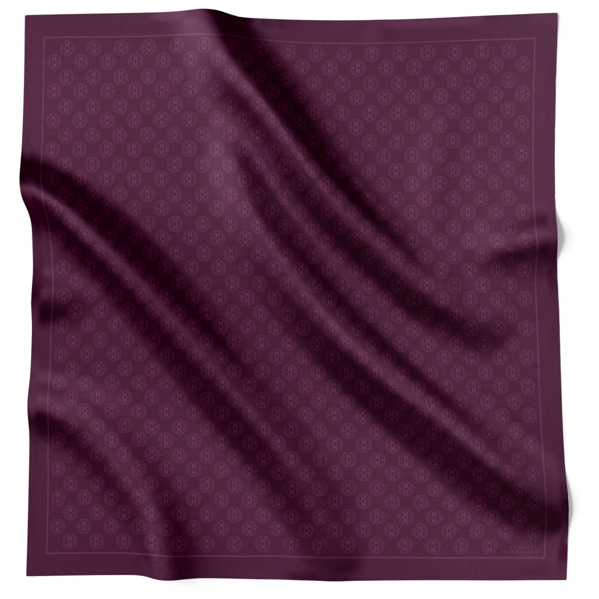 Fringed Monogram Plum