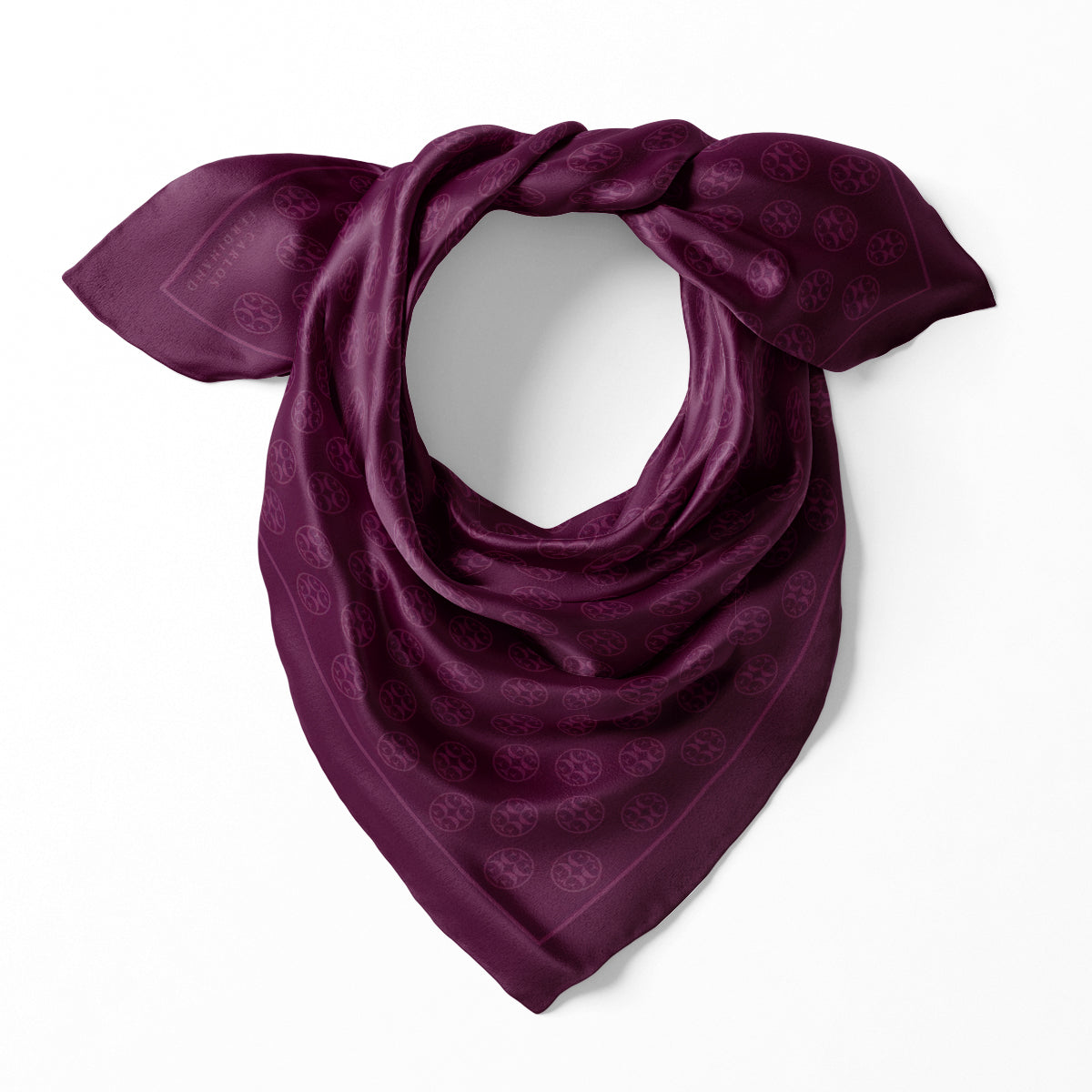 Fringed Monogram Plum