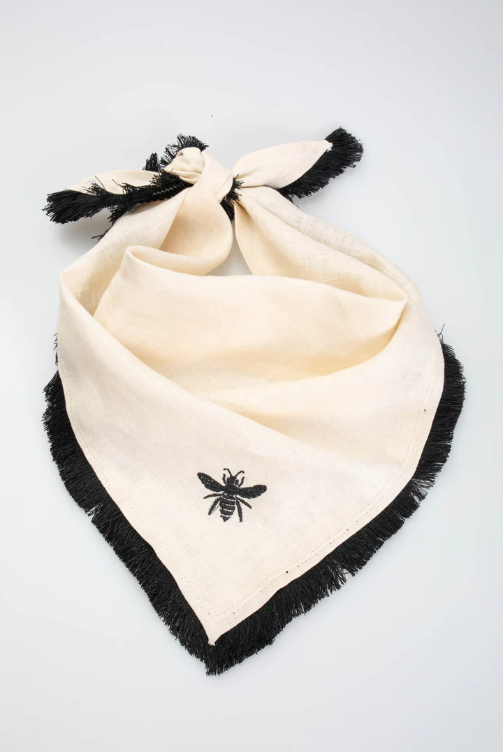 Celeste Embroidered Headscarf Bee