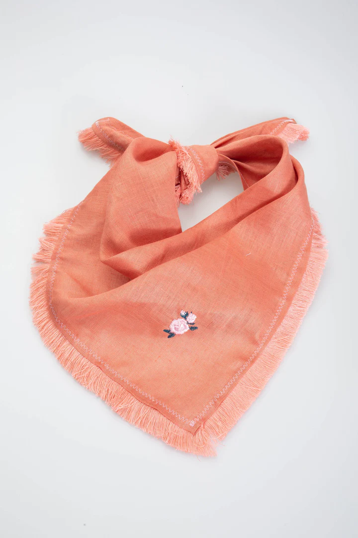 Celeste Embroidered Headscarf Fleur