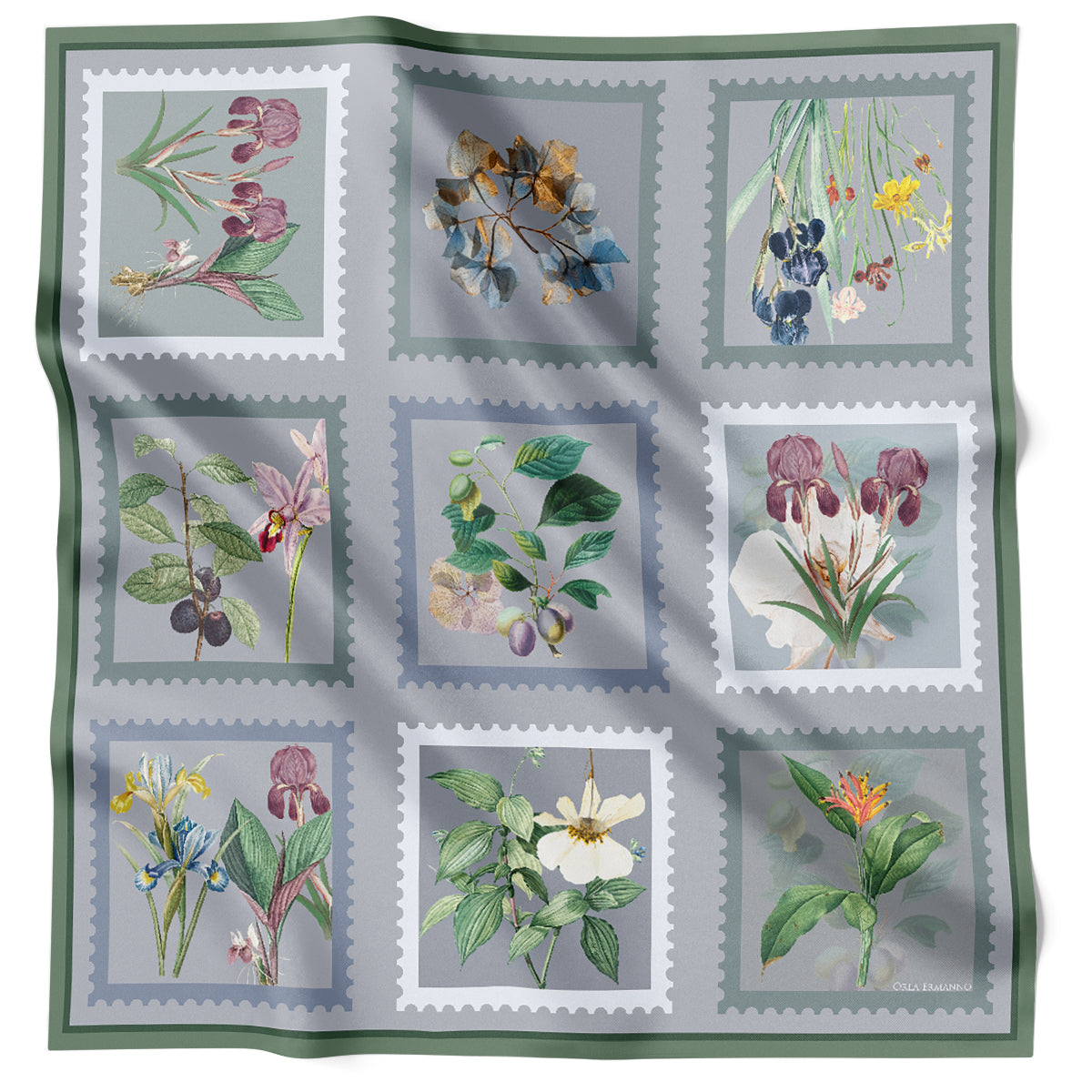Floral Stamps Sage