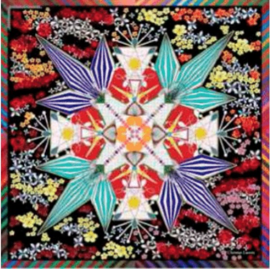 Flowers Galaxy Red Silk Scarf