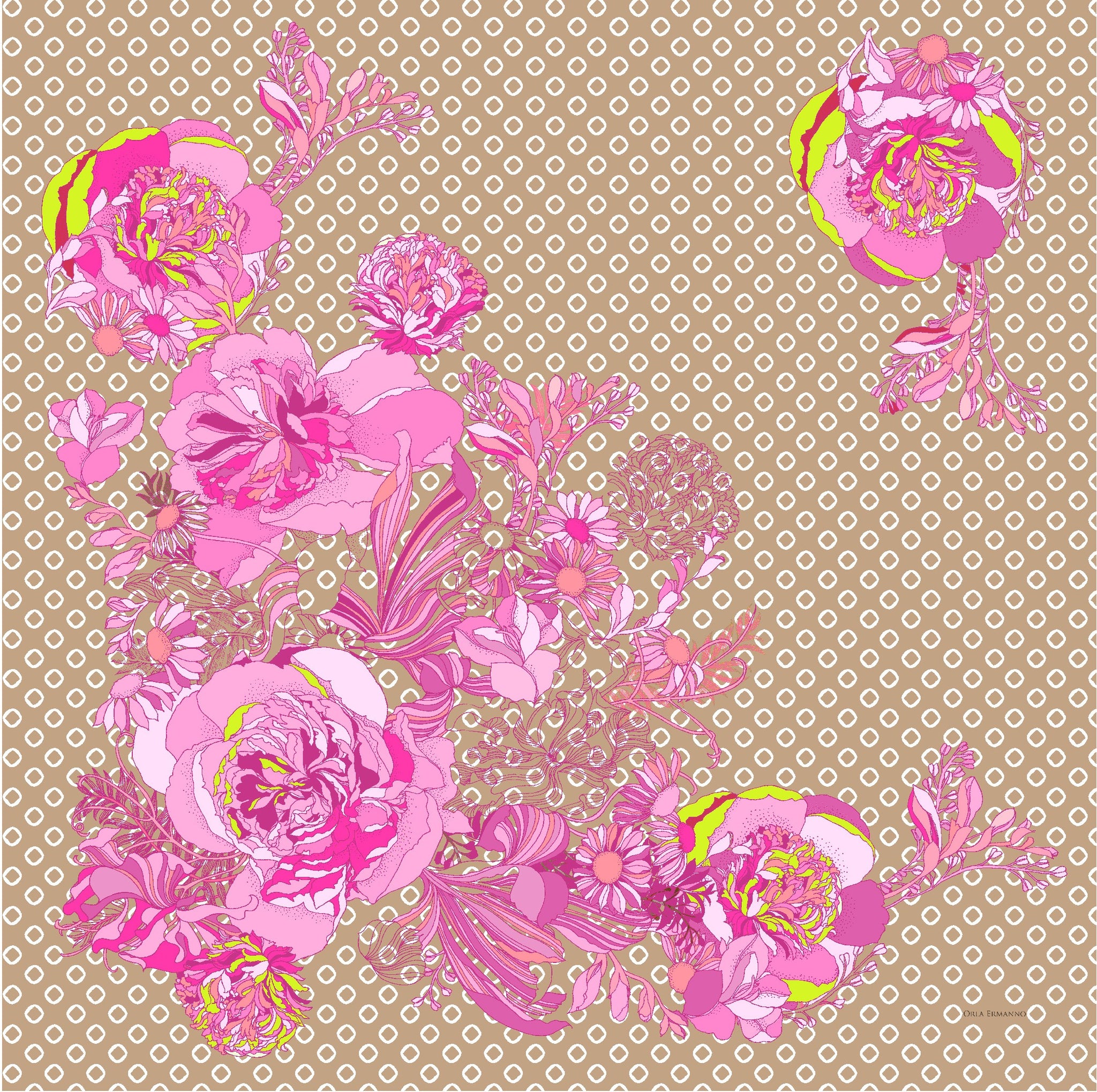 Art Nouveau Fleur Pink